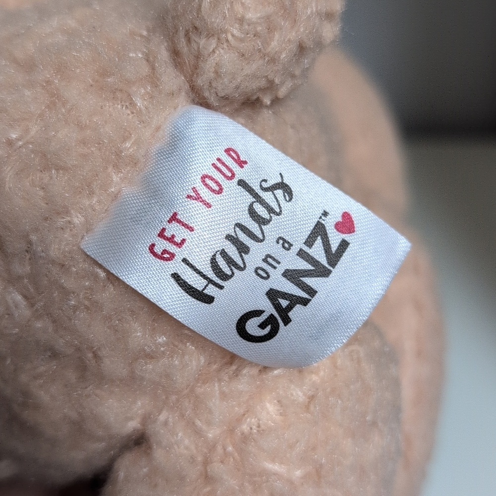 ❤️NWT❤️ GANZ My Teddy Bear, 12" Plush Bear, BNWT - Picture 3 of 4